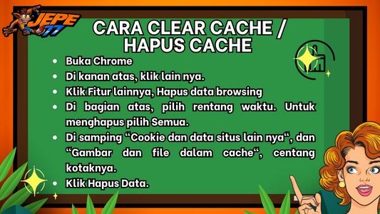 CLEAR CACHE
